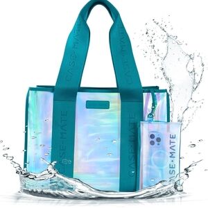 Beach/Pool Waterproof CaseMate Iridescent Tote Bag W/ ClipIn Phone Protect Case
